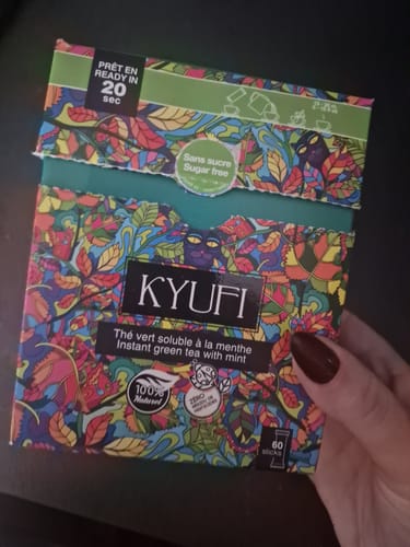 Customer photo review of Thé Vert Instantané À La Menthe - Sans Sucre