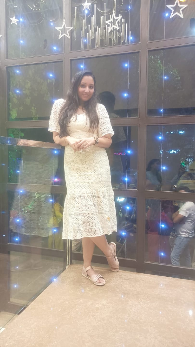 Customer photo review of Liliana Crochet Midi Dress