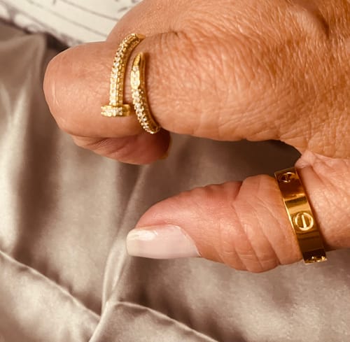 Customer photo review of Nail diamond ring