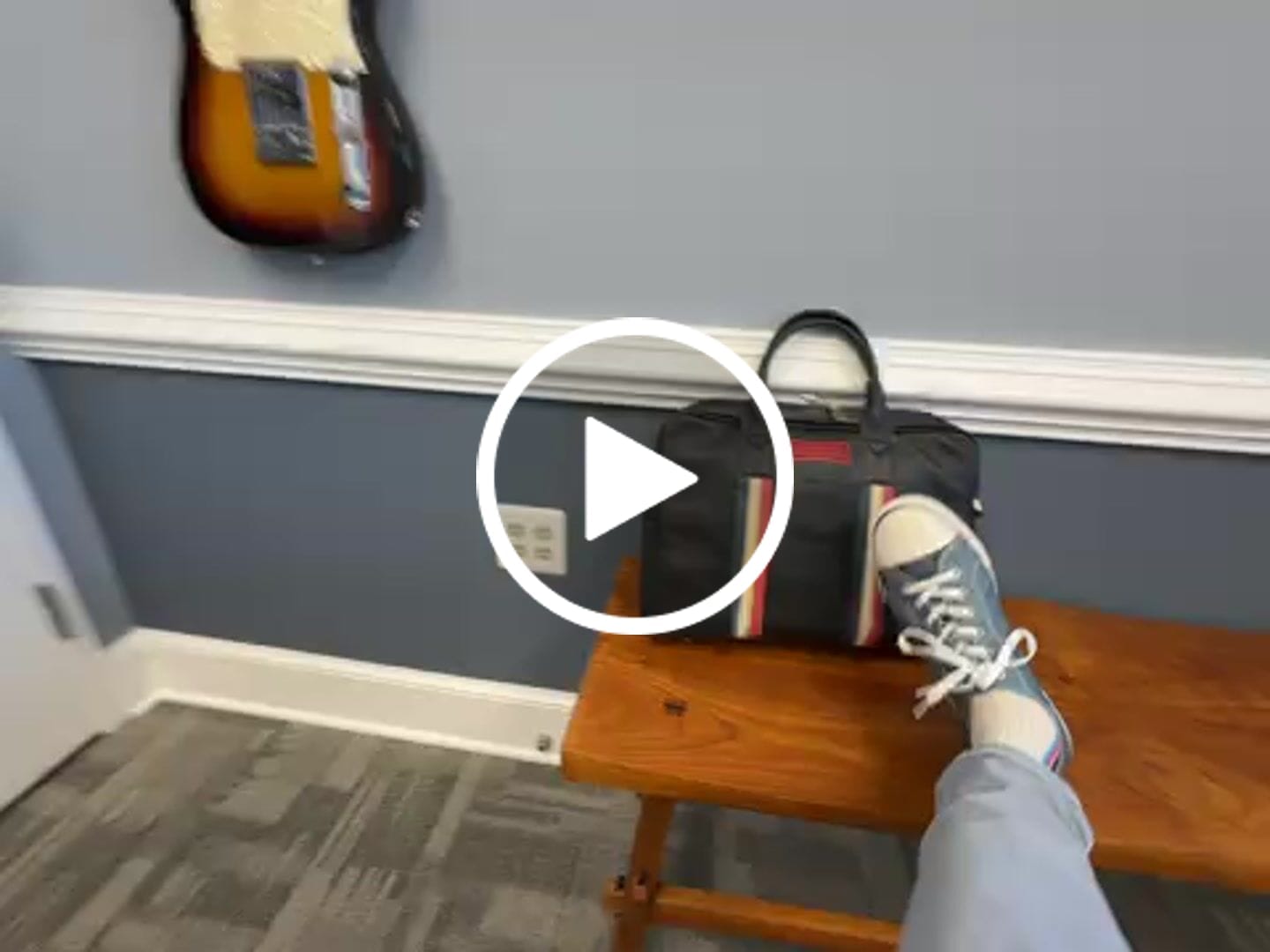 Customer video review of Men's Gulf Low-Top Sneakers in Stone Blue