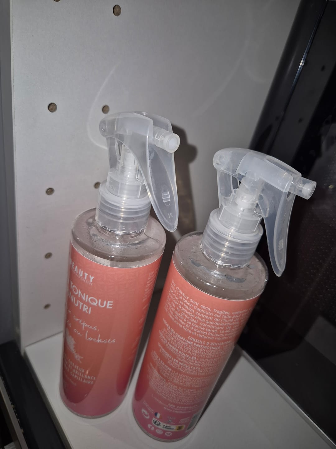 Customer photo review of Lotion Tonique Capinutri Ricin & Kératine 250ml – Cheveux Bouclés, Frisés, Crépus