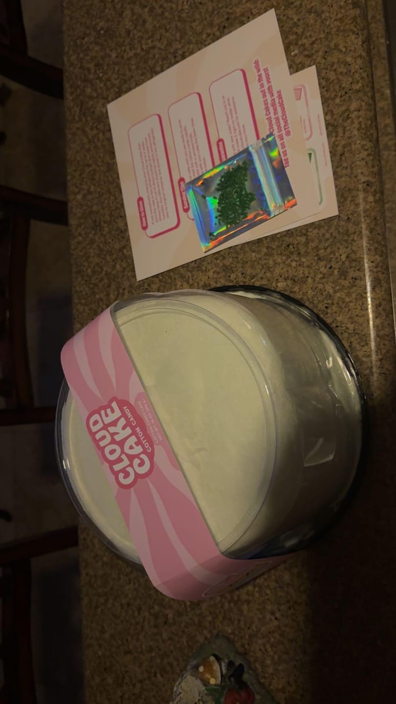 Customer photo review of Rainbow Cloud Cake