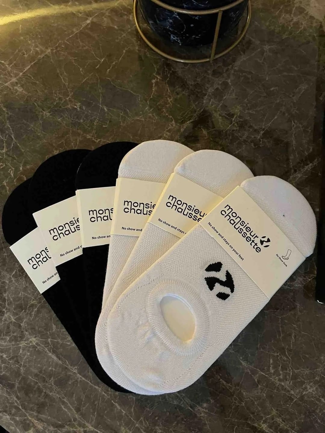 Customer photo review of 6-PACK NO SHOW SOCKS