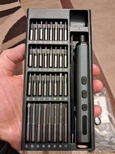 Customer photo review of Stainless Steel Precision Screwdriver Set With Torque Settings — Silver | KIMLUD