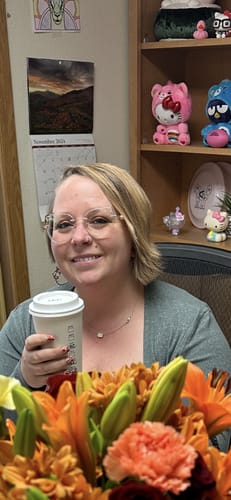 Customer photo review of Kitty Eyeglasses