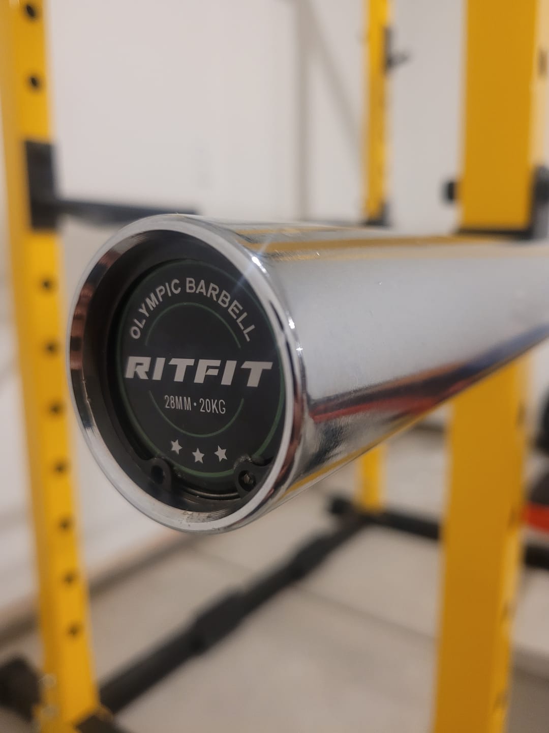 Customer photo review of RitFit 7FT Olympic Barbell Bar 2'' Weight Lifting Bar