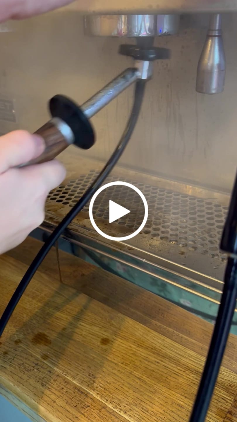 Customer video review of Espresso Coffee Machine Steam Cleaning Brush - MUVNA