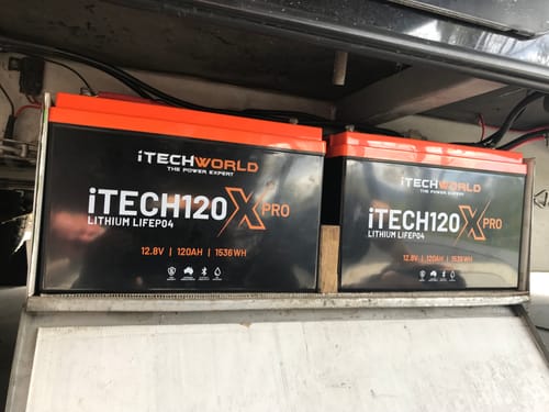 Customer photo review of iTECH120X PRO (New 2025 Model) LiFePO4 120Ah Lithium Deep Cycle Battery with Bluetooth
