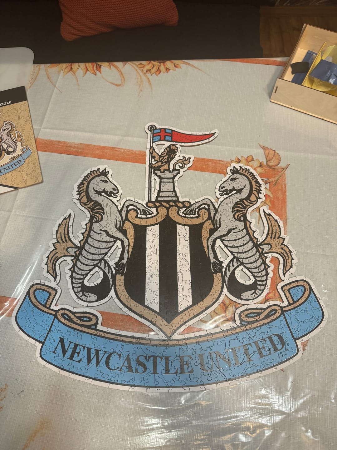 Customer photo review of Newcastle United FC® Logo - Wooden Puzzle