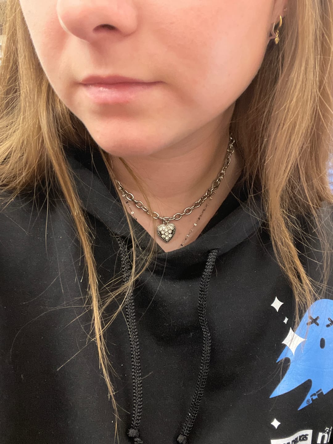 Customer photo review of Iced Out Sweetheart Choker