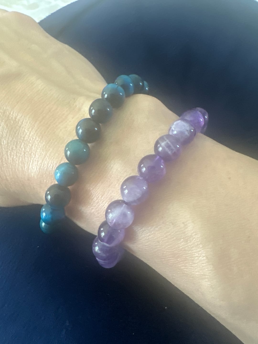 Customer photo review of Blue Tiger Eye Bracelet