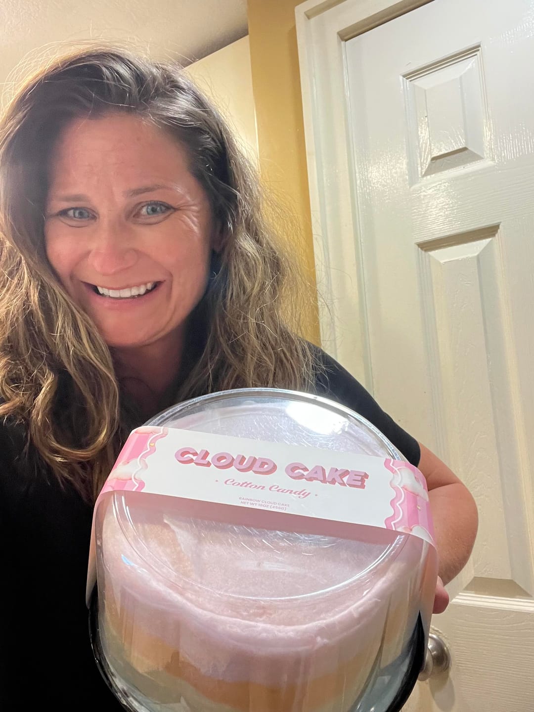 Customer photo review of Rainbow Cloud Cake