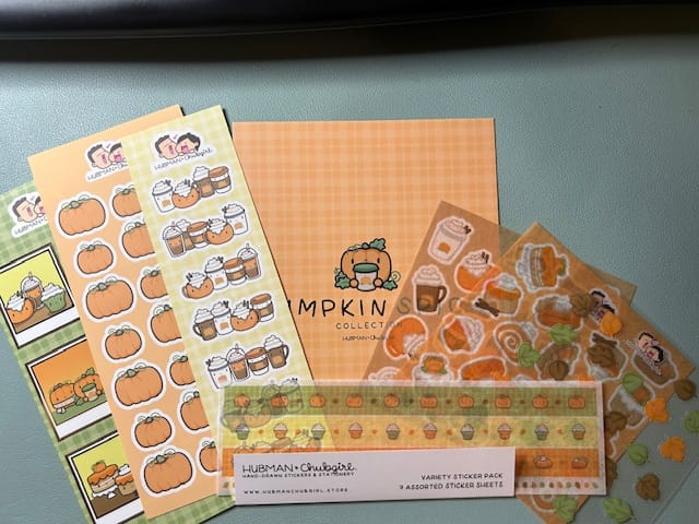 Customer photo review of Pumpkin Spice Variety Sticker Pack