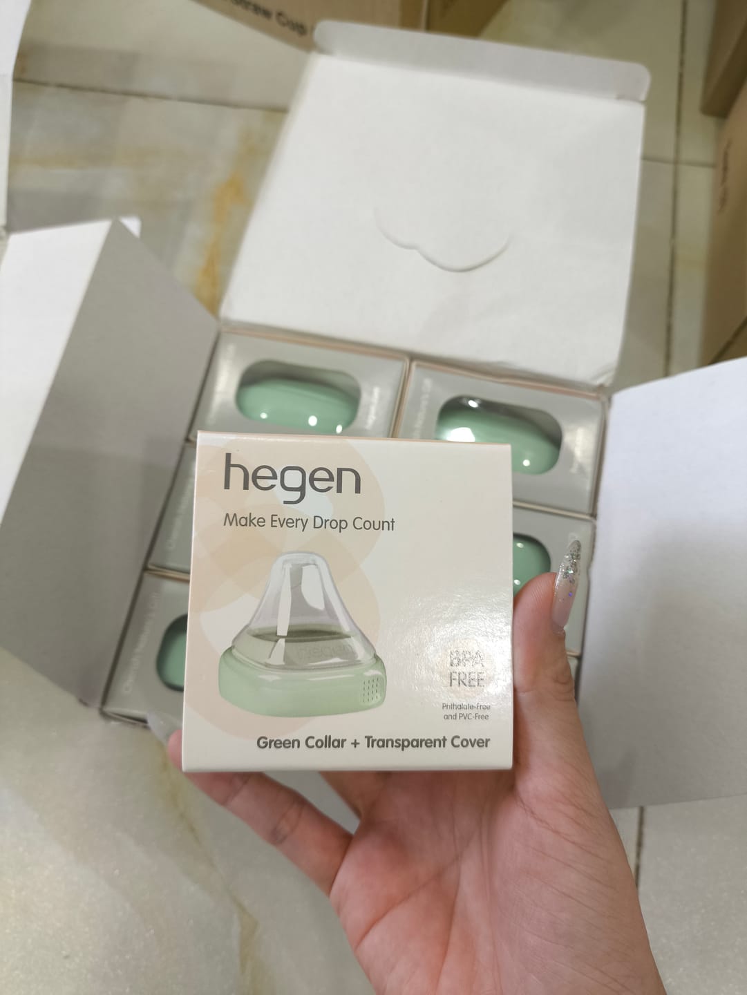 Customer photo review of Hegen PCTO™ Collar And Transparent Cover Green