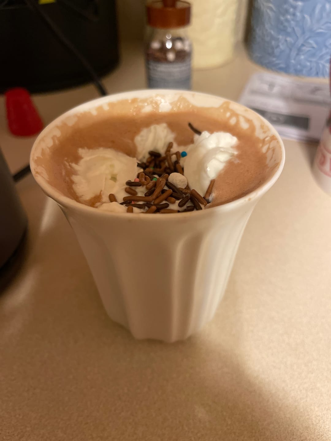 Customer photo review of Milky 50% Hot Chocolate Flakes