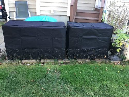 Customer photo review of Winter Covers for Raised Garden Beds