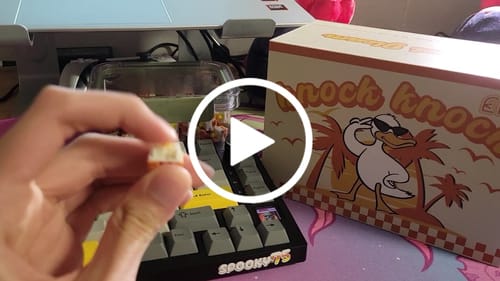 Customer video review of HMX SUNSET GLEAM LINEAR SWITCH FACTORY LUBED EDITION (10PCS)