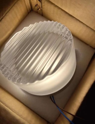 Customer photo review of IIS Chappy Tempered Glass Wall Sconce