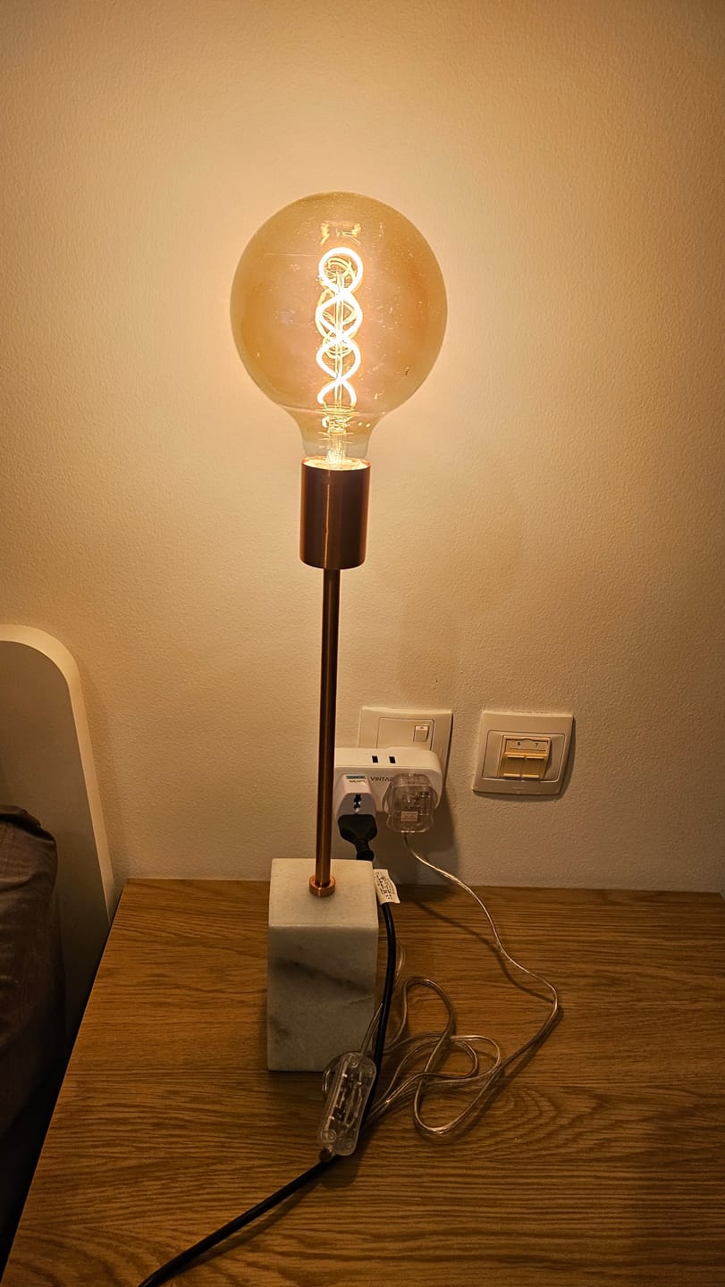 Customer photo review of Led E27 Vintage Bulb G125 Spiral Soft