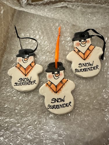 Customer photo review of Snowman Tree Decoration | Snow Surrender