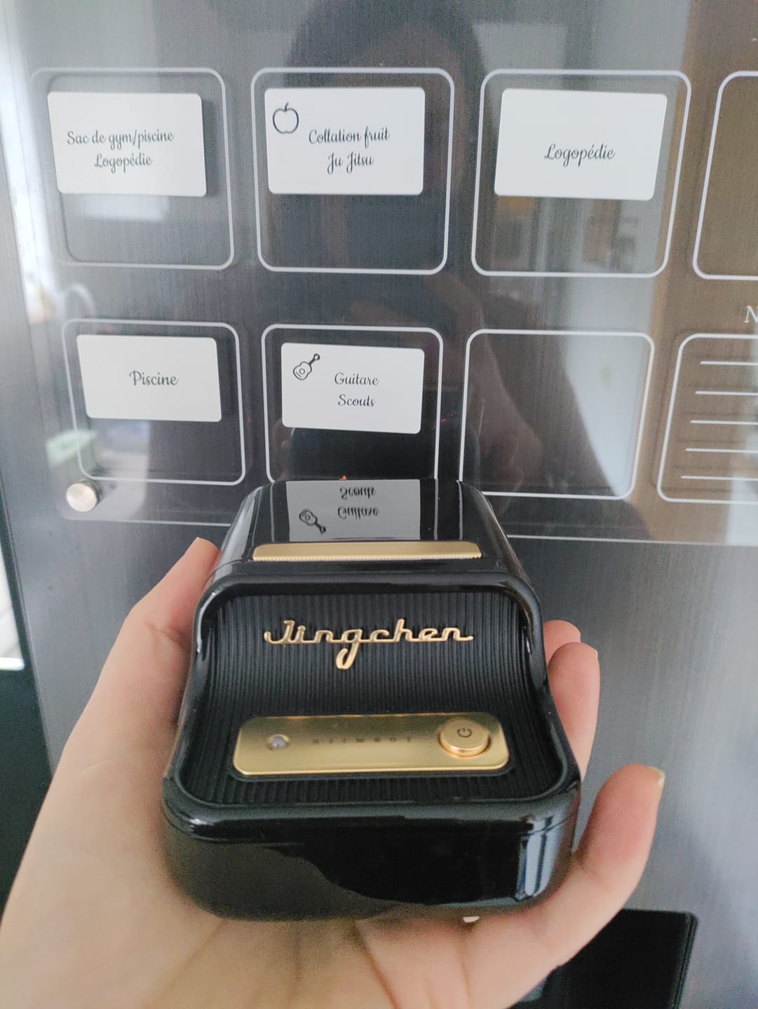 Customer photo review of B21 Bluetooth Thermal Label Printer, Efficient for Home, Office, Business