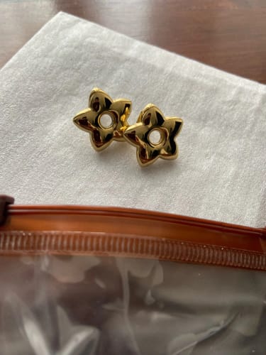 Customer photo review of Star Stud Earrings