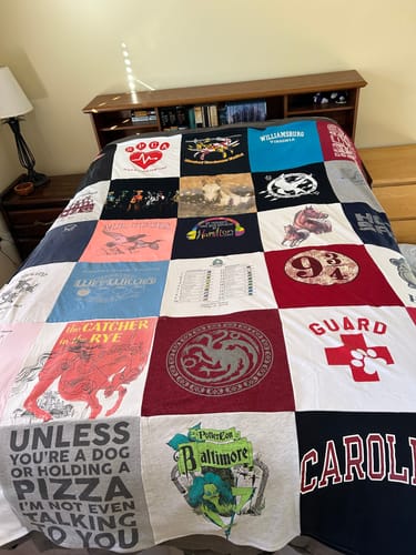 Customer photo review of Classic T-Shirt Blanket