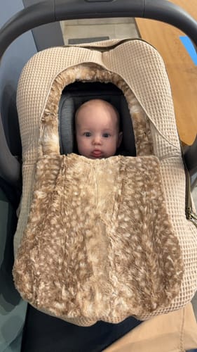 Customer photo review of Winter Waffle Cover - Wheat