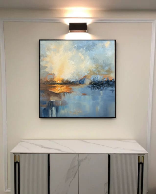Customer photo review of Abstract Painting Canvas #AP074