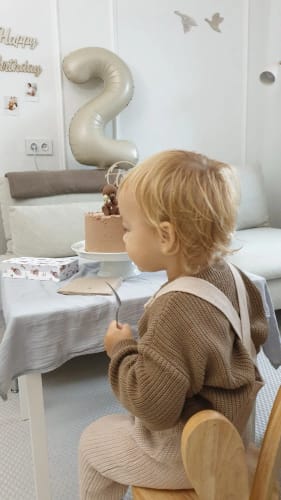 Customer photo review of Knitted Round Neck Sweater