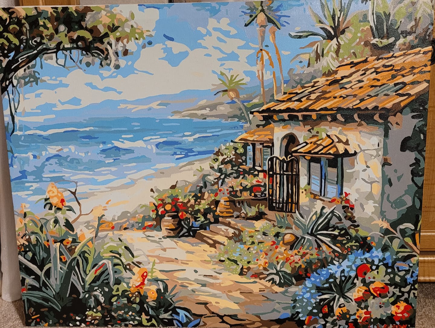 Customer photo review of Floral Seaside Cottage