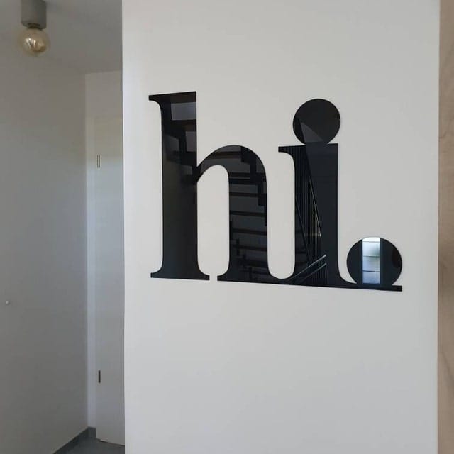 Customer photo review of 3D Schriftzug „hi"