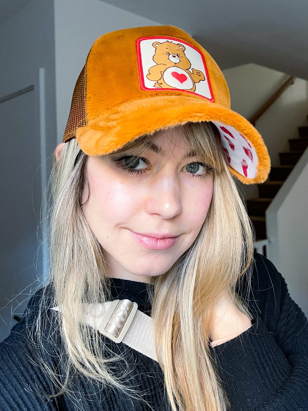 Customer photo review of OVERLORD X Care Bears:  Tender Heart Bear Trucker Cap