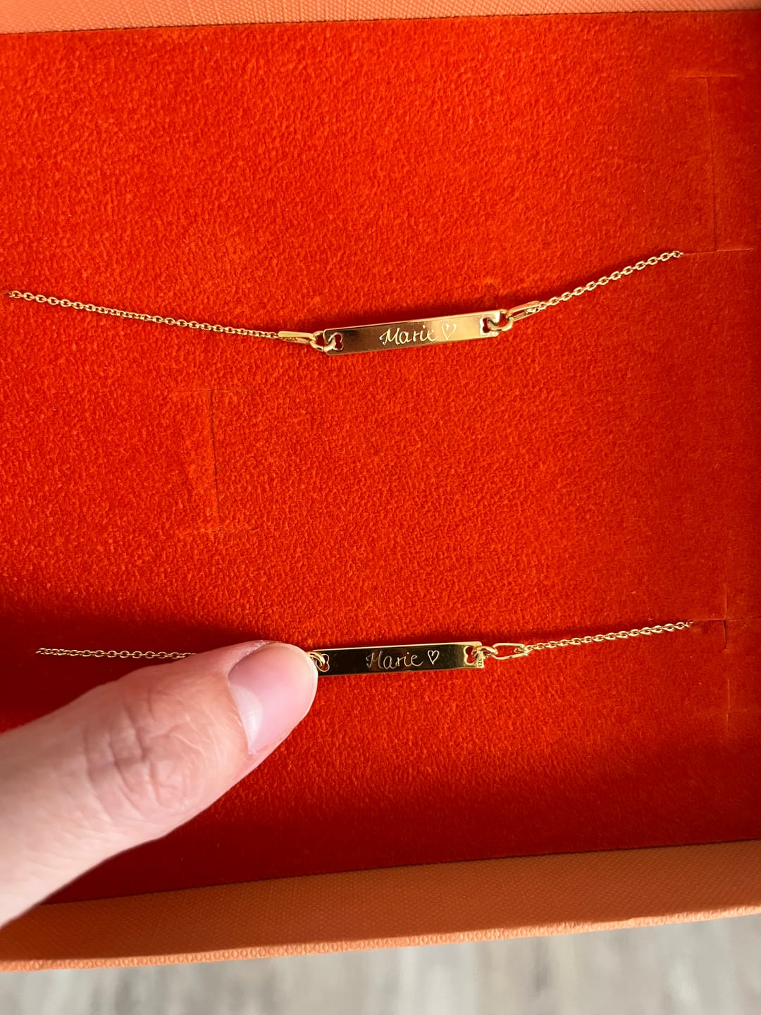Customer photo review of Gravur Rückseite