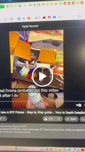 Customer video review of DTF Printing Mastery: How To Make Tshirts & Transfers From Home