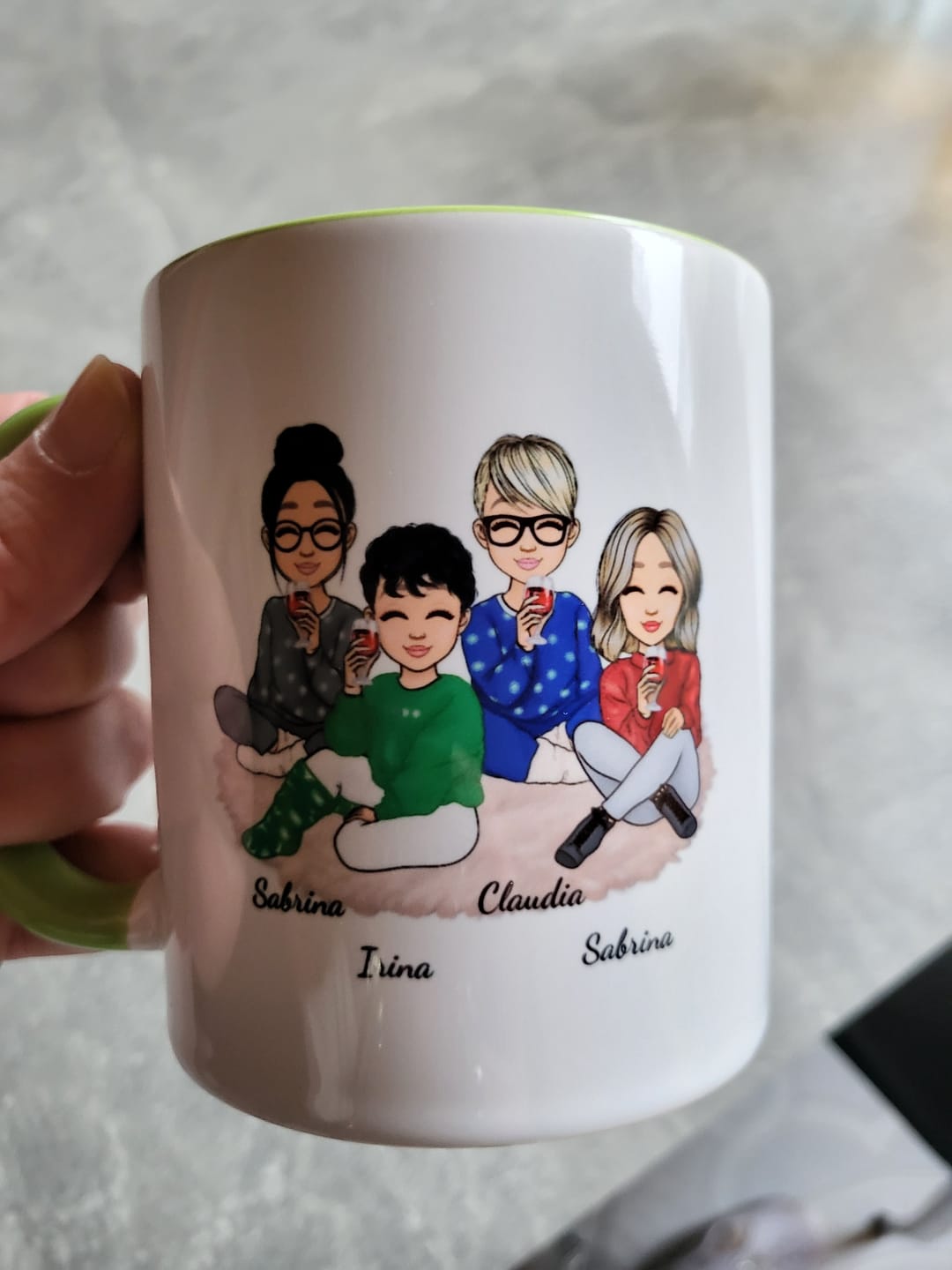 Customer photo review of Herzensmenschen - Personalisierte Tasse