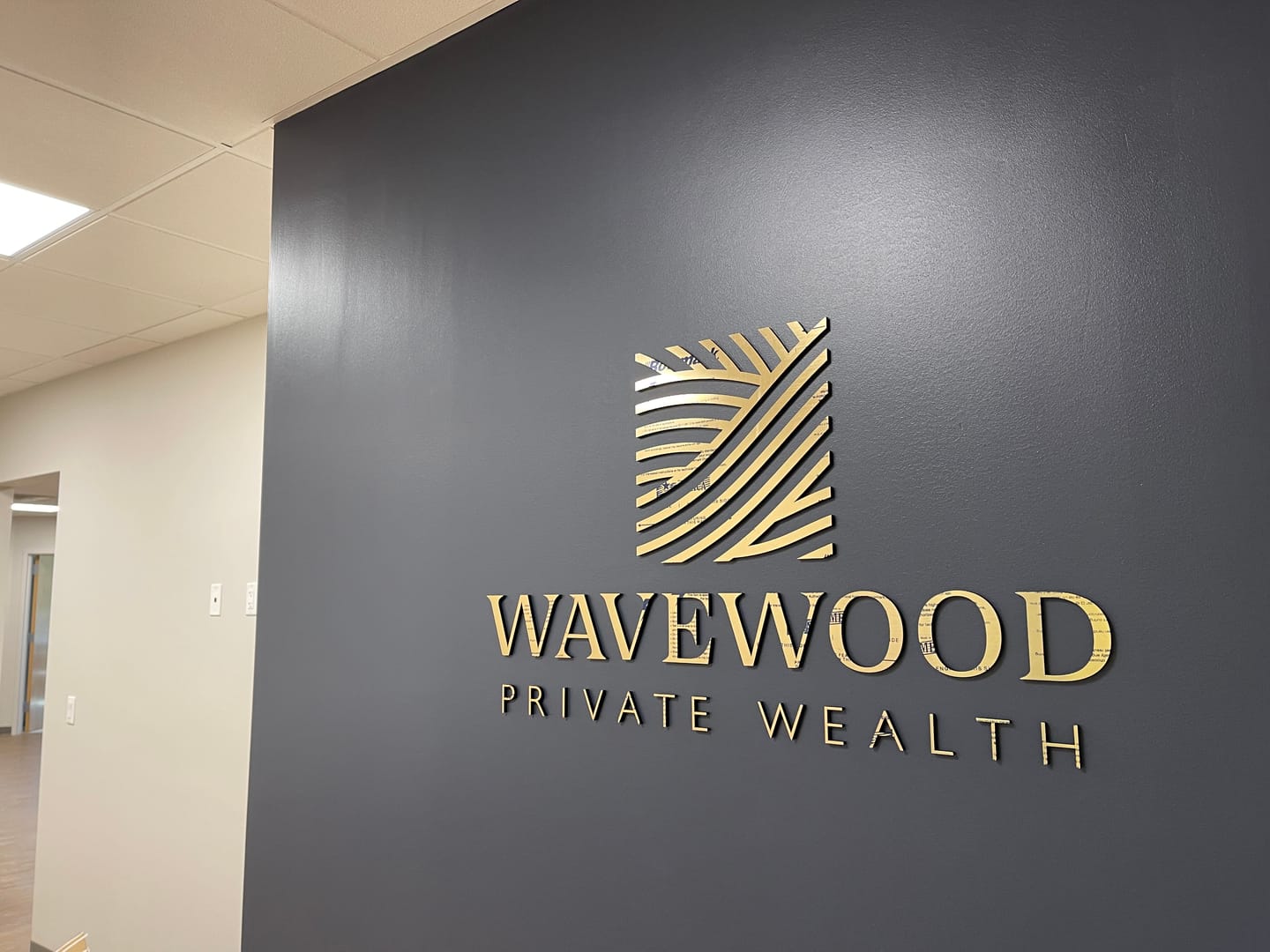 Customer photo review of Custom Laser Cut Wall Logo | Sign with Raised 3D Design | Business Letter | Lobby Signage | Reception Logo | Acrylic Sign Metal Finish Logo