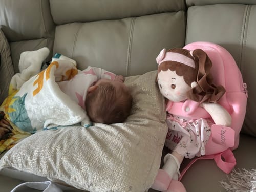 Customer photo review of Personalized Princess Breeze Doll Carrier Backpack