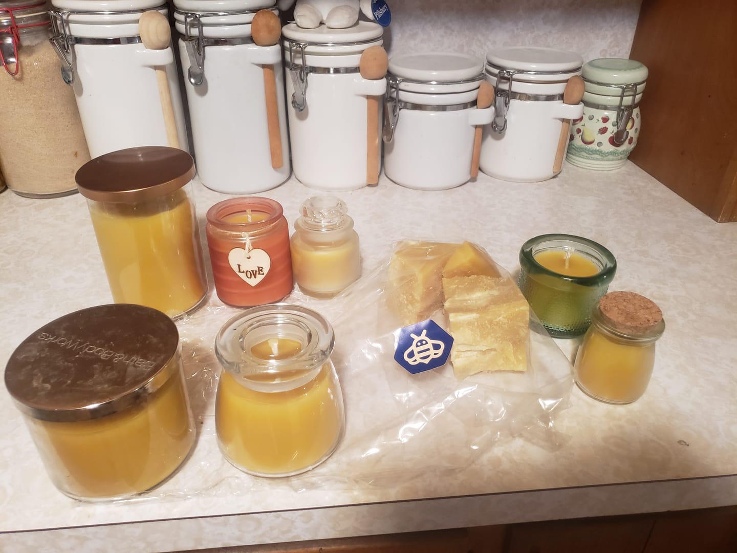 Customer photo review of Pure Beeswax Blocks (Free Shipping)