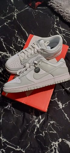 Customer photo review of Nike Dunk Low Photon Dust (Women's)