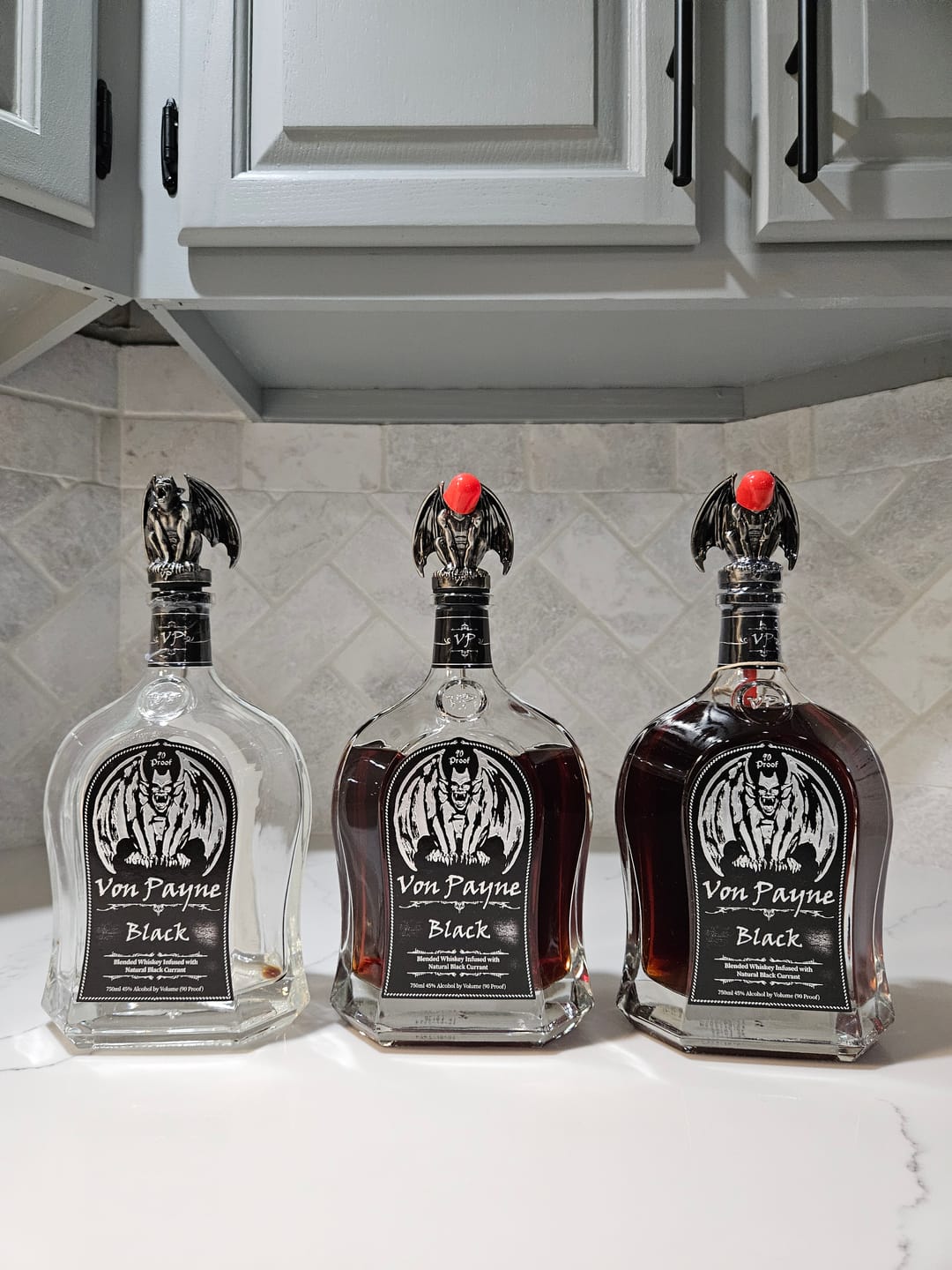 Customer photo review of Von Payne Black Blended Whiskey (2) Bottle Bundle
