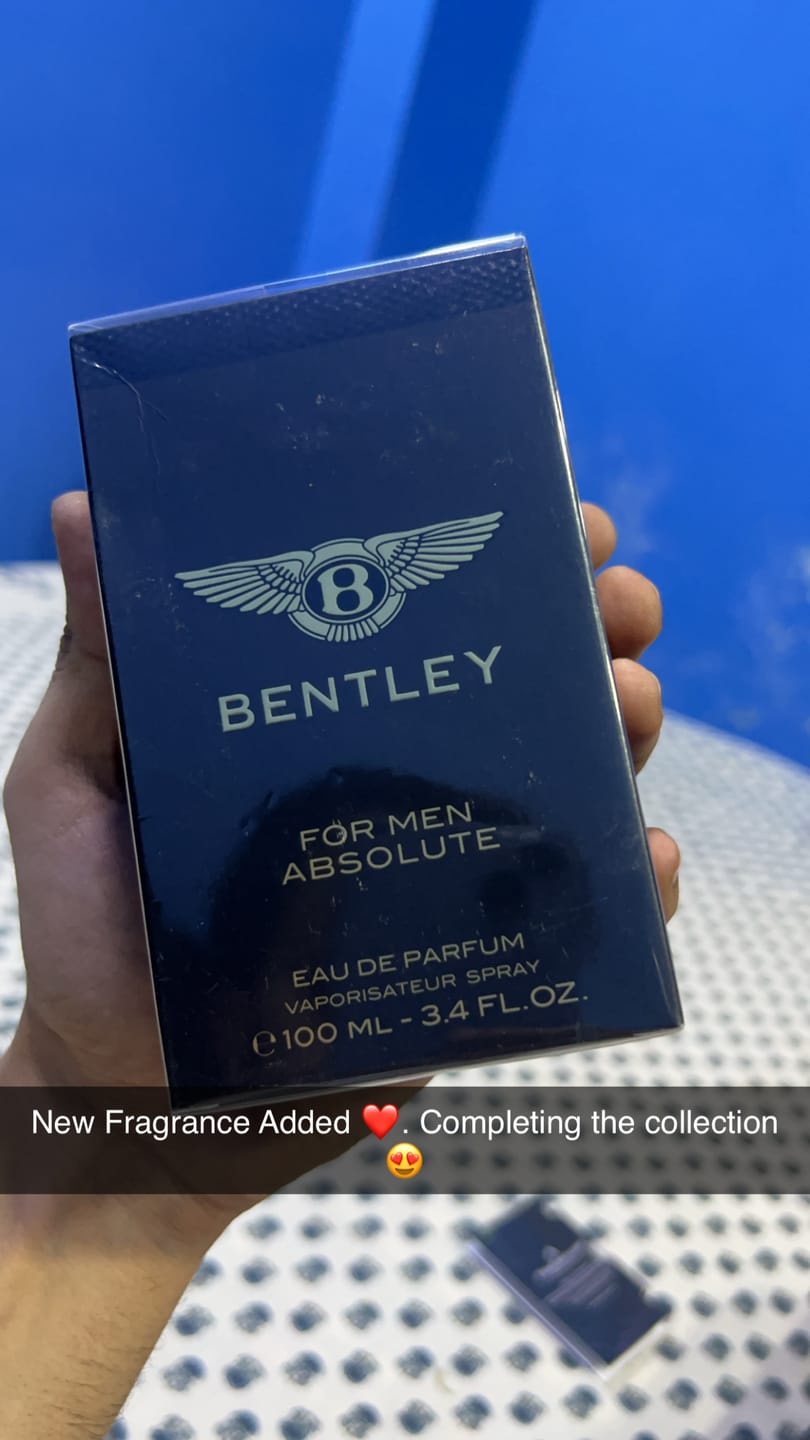 Customer photo review of Bentley Absolute Eau De Parfum For Men