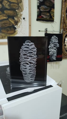 Customer photo review of 12.5 x 17.5 cm Free Standing Acrylic Photo Block