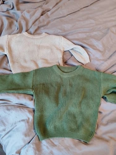 Customer photo review of Knitted Round Neck Sweater