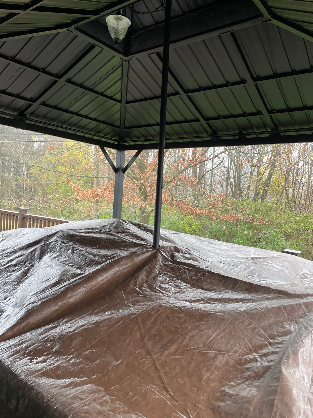 Customer photo review of Shade N' Shelters Hardtop Gazebo Winter Roof Support Rod