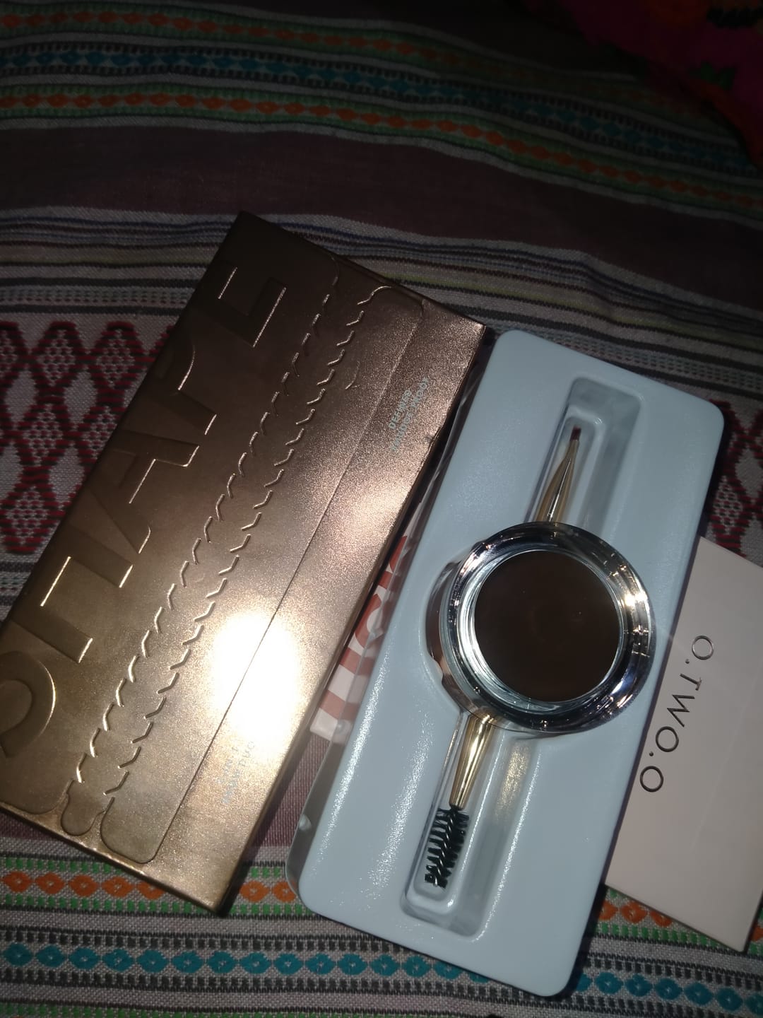 Customer photo review of O.TWO.O FLUFF SHAPING BROW WAX AND BROW CREAM