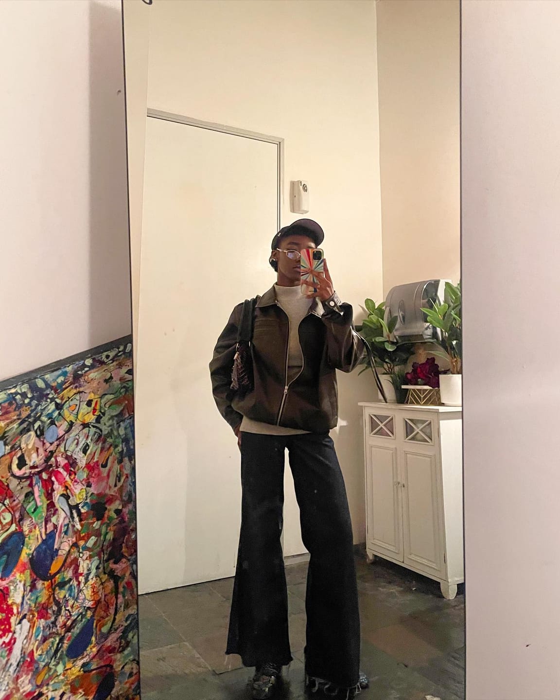 Customer photo review of Aelfric Eden Vintage Leather Jacket