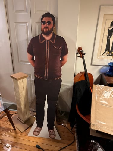 Customer photo review of Personalized Cardboard Cutouts | Custom Life Size Cutout