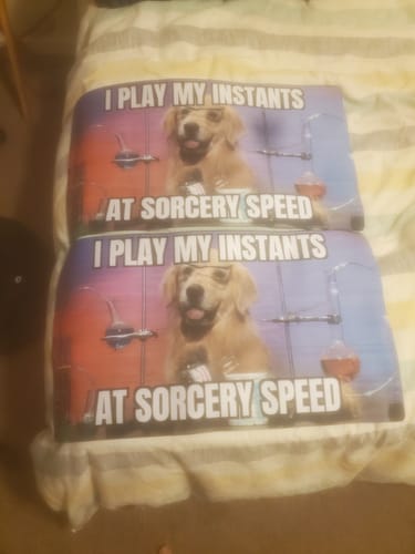 Customer photo review of Custom Playmat (24" x 14")