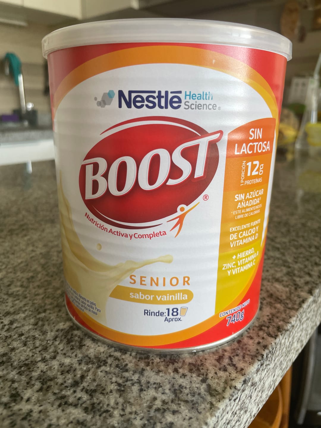 Customer photo review of Alimento Boost Senior Sabor a Vainilla  740 g